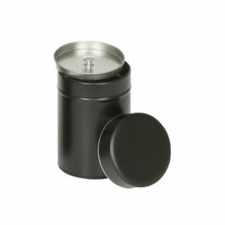 Theeblik - Rond - Zwart - 125 gr