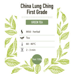 Groene thee – China Lung Ching - detail