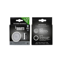 Bialetti 1 rubberen ring en filterplaat