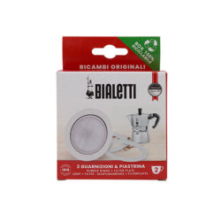 Bialetti 3 rubber ringen en filterplaatje