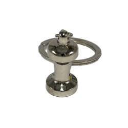 Premium Barista Sleutelhanger Tamper Zilver