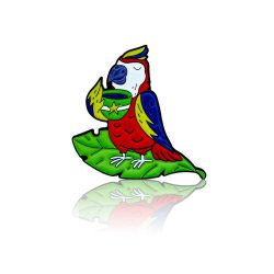 Pinbox Parrot With Coffee