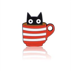 Pinbox Kitten In A Mug With Coffee