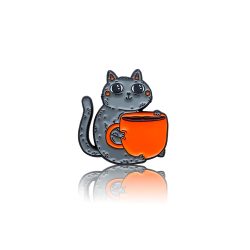 Cat With A Cup Of Coffee