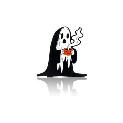 Ghost With A Cup Of Coffee